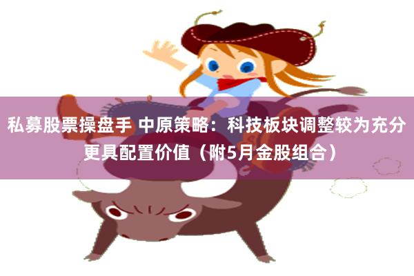 私募股票操盘手 中原策略：科技板块调整较为充分 更具配置价值（附5月金股组合）