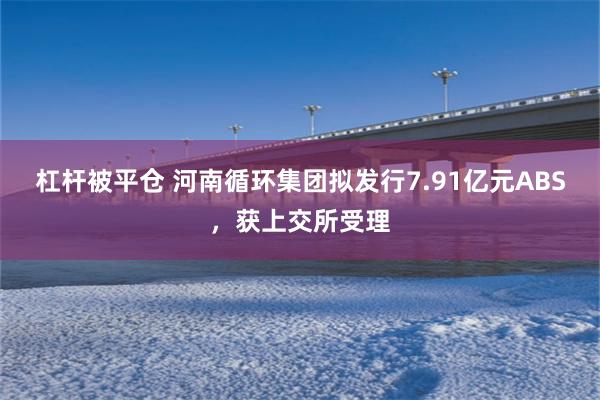杠杆被平仓 河南循环集团拟发行7.91亿元ABS，获上交所受理