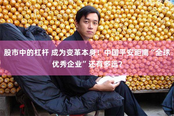 股市中的杠杆 成为变革本身！中国平安距离“全球优秀企业”还有多远？