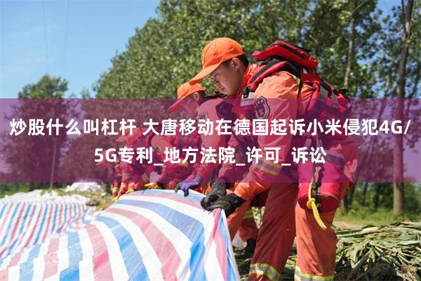 炒股什么叫杠杆 大唐移动在德国起诉小米侵犯4G/5G专利_地方法院_许可_诉讼