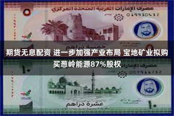 期货无息配资 进一步加强产业布局 宝地矿业拟购买葱岭能源87%股权