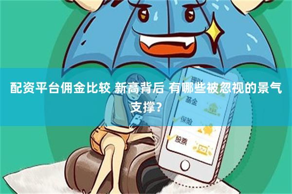 配资平台佣金比较 新高背后 有哪些被忽视的景气支撑？