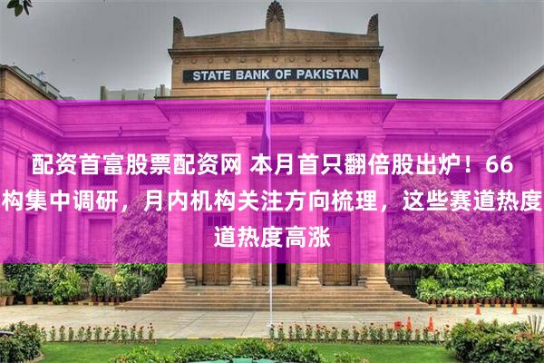配资首富股票配资网 本月首只翻倍股出炉！66家机构集中调研，月内机构关注方向梳理，这些赛道热度高涨
